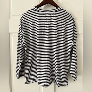 AYR Black and White Striped Long Sleeve Tee “The French Fry”